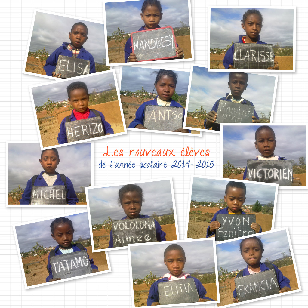 Nouveaux élèves école Madagascar